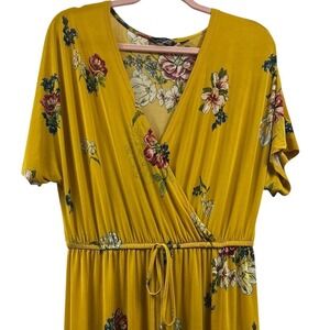 Mlle Gabrielle Floral Maxi Dress 1X Plus Size Cottagecore Boho Prairie‎ Garden